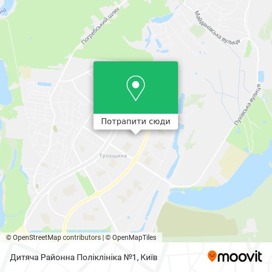 Карта Дитяча Районна Поліклініка №1