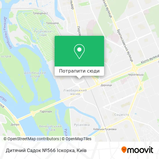 Карта Дитячий Садок №566 Іскорка