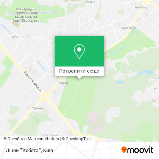 Карта Ліцей ""Кебета""
