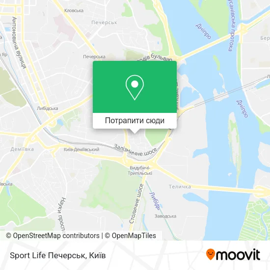 Карта Sport Life Печерськ