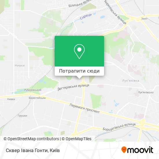 Карта Сквер Івана Гонти