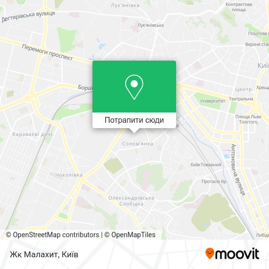 Карта Жк Малахит