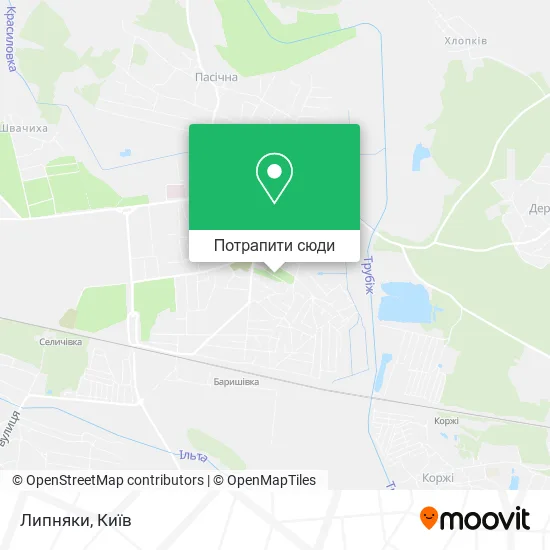 Карта Липняки