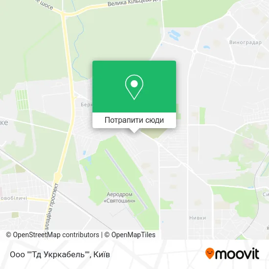 Карта Ооо ""Тд Укркабель""