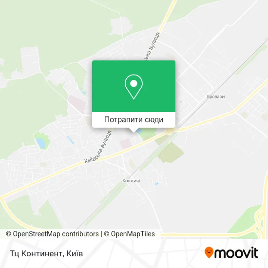 Карта Тц Континент