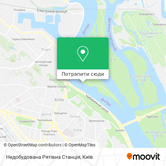 Карта Недобудована Рятівна Станція