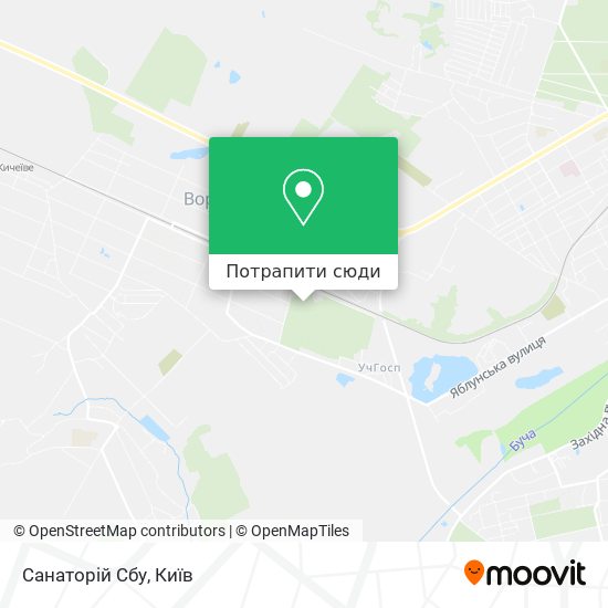 Карта Санаторій Сбу