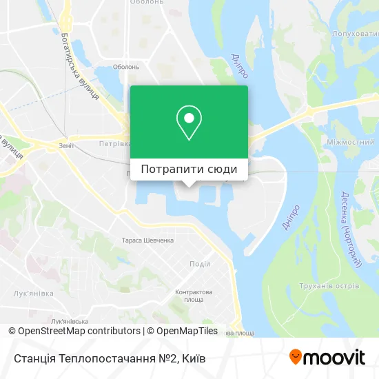 Карта Станція Теплопостачання №2