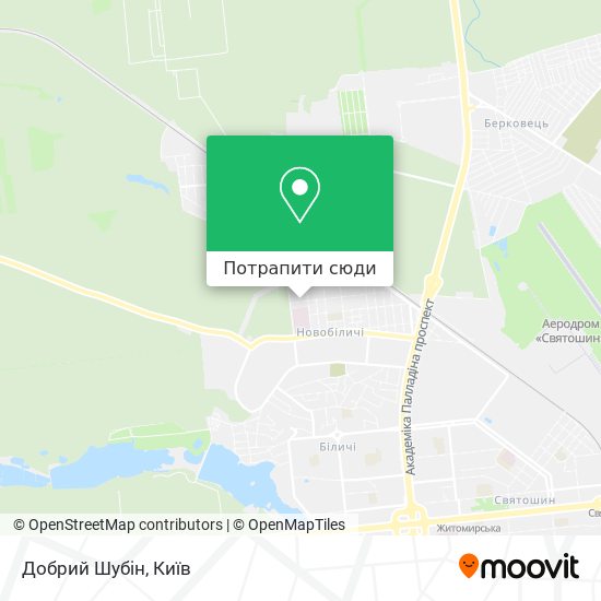 Карта Добрий Шубін