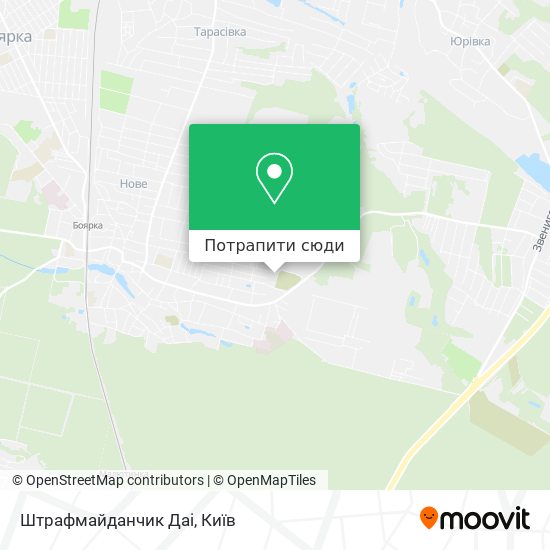 Карта Штрафмайданчик Даі
