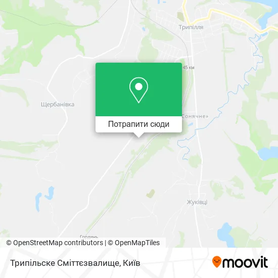 Карта Трипільске Сміттєзвалище