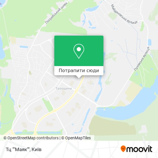 Карта Тц ""Маяк""