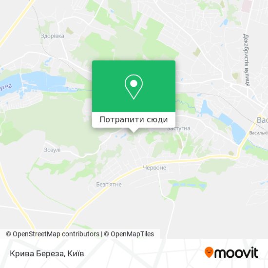 Карта Крива Береза
