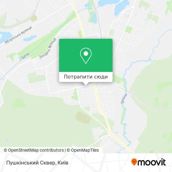 Карта Пушкінський Сквер