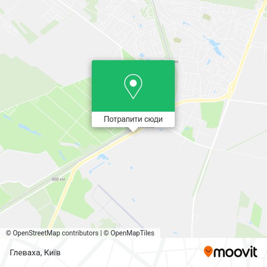 Карта Глеваха