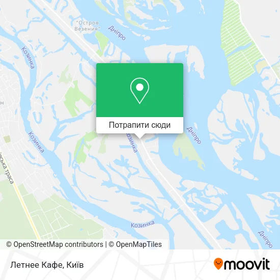 Карта Летнее Кафе