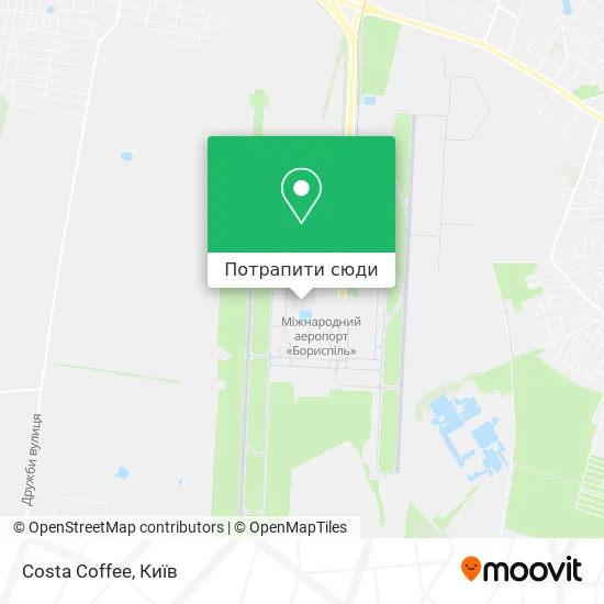 Карта Costa Coffee