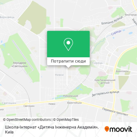 Карта Школа-Інтернат «Дитяча Інженерна Академія»