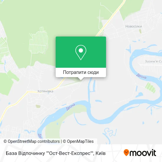 Карта База Відпочинку ""Ост-Вест-Експрес""