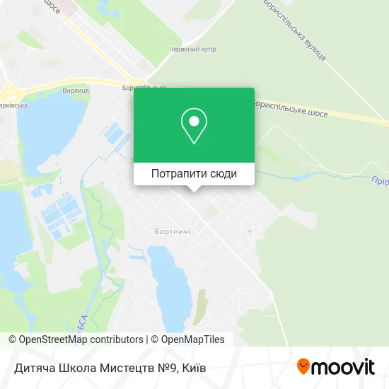 Карта Дитяча Школа Мистецтв №9