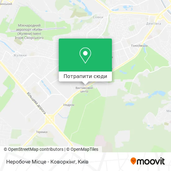 Карта Неробоче Місце - Коворкінг