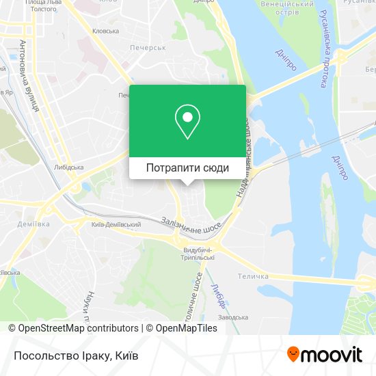Карта Посольство Іраку