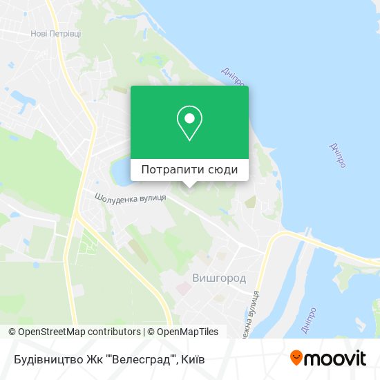 Карта Будівництво Жк ""Велесград""