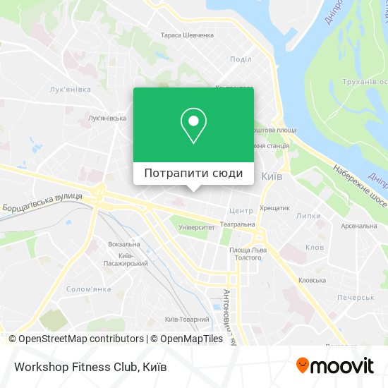 Карта Workshop Fitness Club