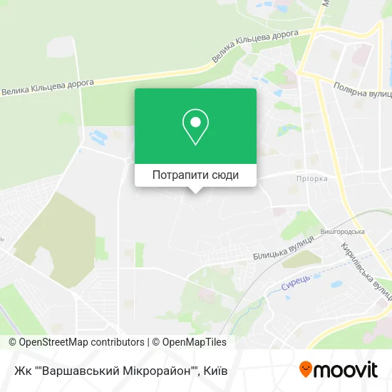 Карта Жк ""Варшавський Мікрорайон""