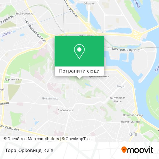Карта Гора Юрковиця