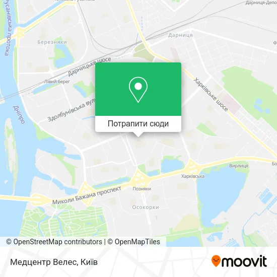 Карта Медцентр Велес