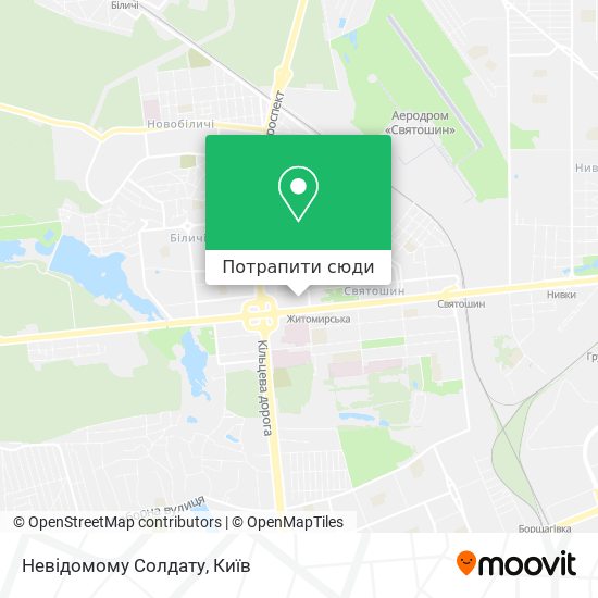 Карта Невідомому Солдату