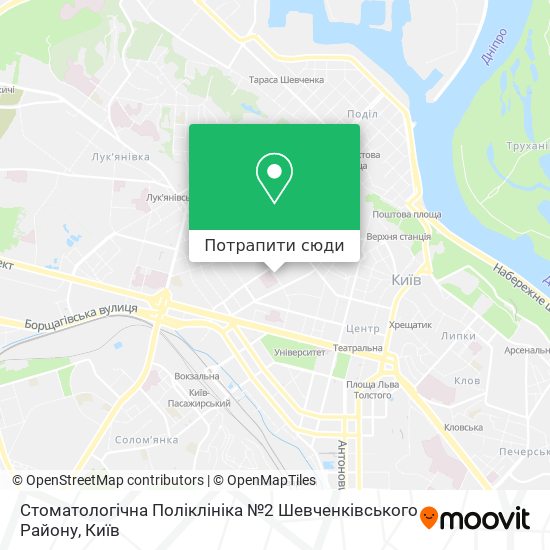 Карта Стоматологічна Поліклініка №2 Шевченківського Району