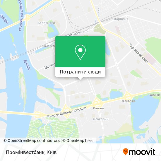 Карта Промінвестбанк