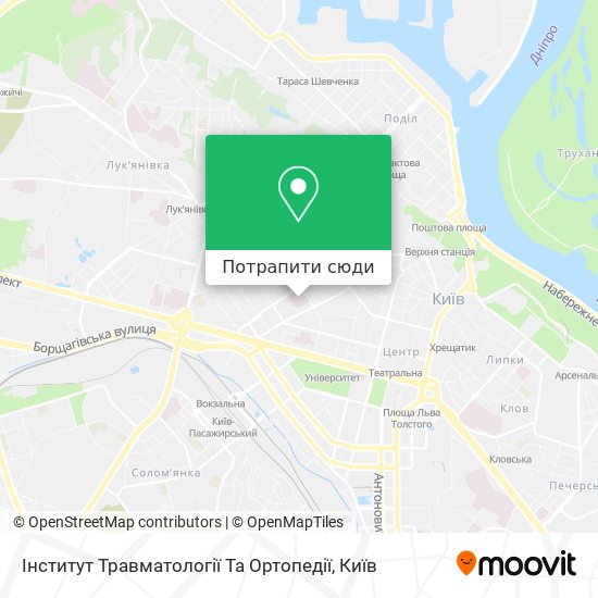 Карта Інститут Травматології Та Ортопедії