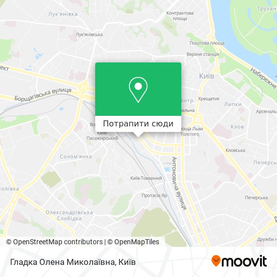Карта Гладка Олена Миколаївна