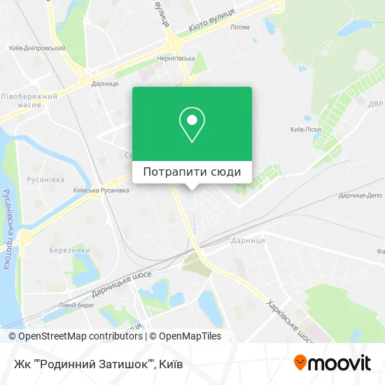 Карта Жк ""Родинний Затишок""