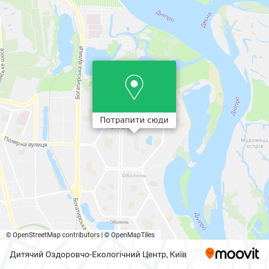 Карта Дитячий Оздоровчо-Екологічний Центр