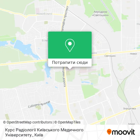 Карта Курс Радіології Київського Медичного Університету.
