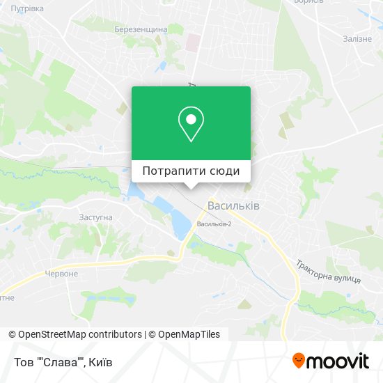 Карта Тов ""Слава""