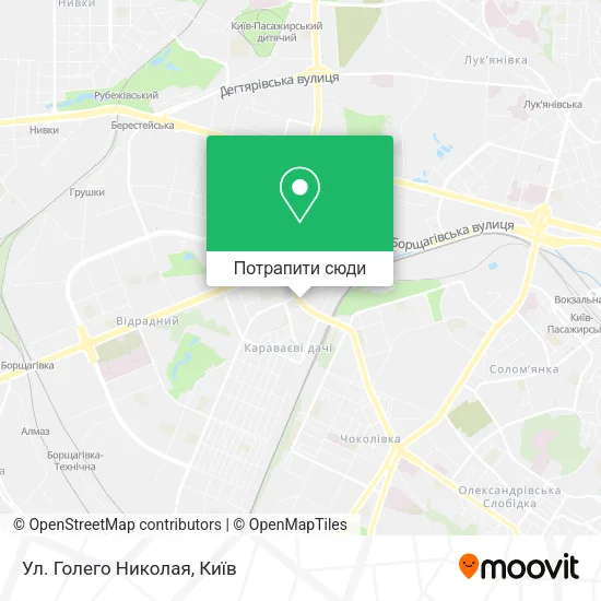 Карта Ул. Голего Николая