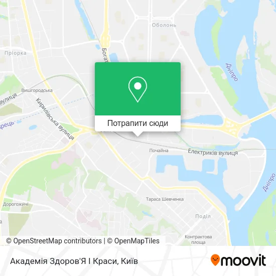 Карта Академія Здоров'Я І Краси