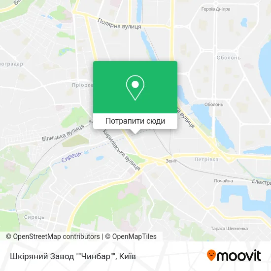 Карта Шкіряний Завод ""Чинбар""