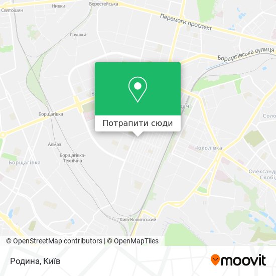 Карта Родина
