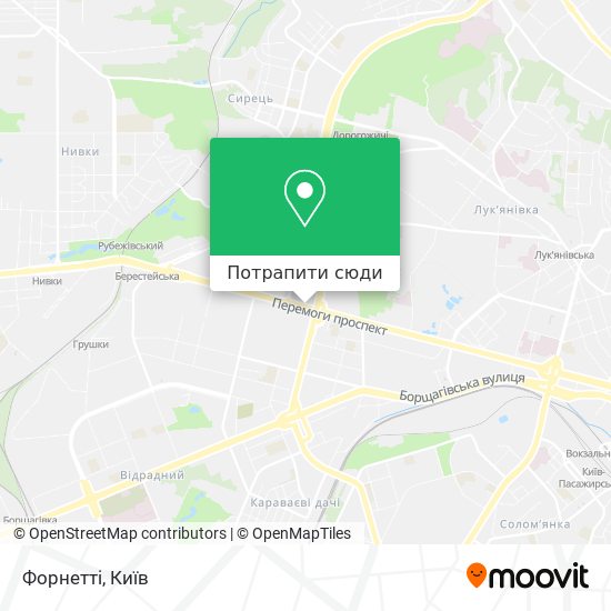 Карта Форнетті