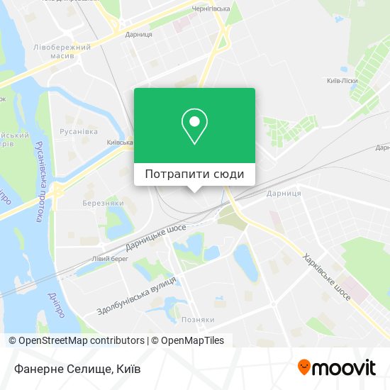Карта Фанерне Селище