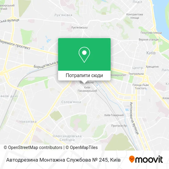 Карта Автодрезина Монтажна Службова № 245