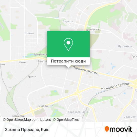 Карта Західна Прохідна
