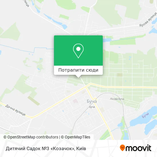 Карта Дитячий Садок №3 «Козачок»
