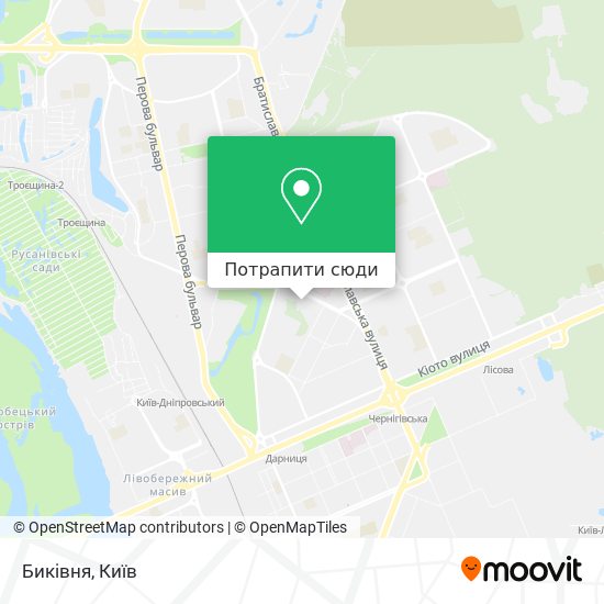 Карта Биківня